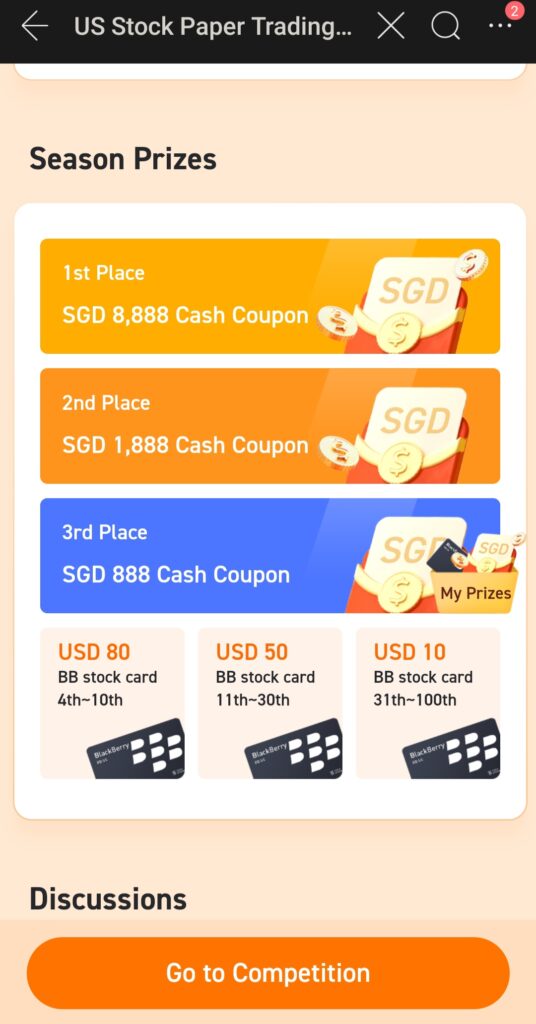 Moomoo Season 3 Paper Trading Competition Reward